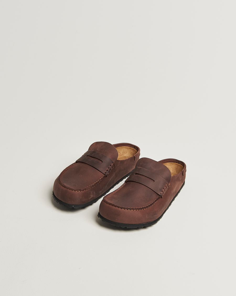 Heren | Sandalen slides | BIRKENSTOCK | Naples Habana Oiled Leather