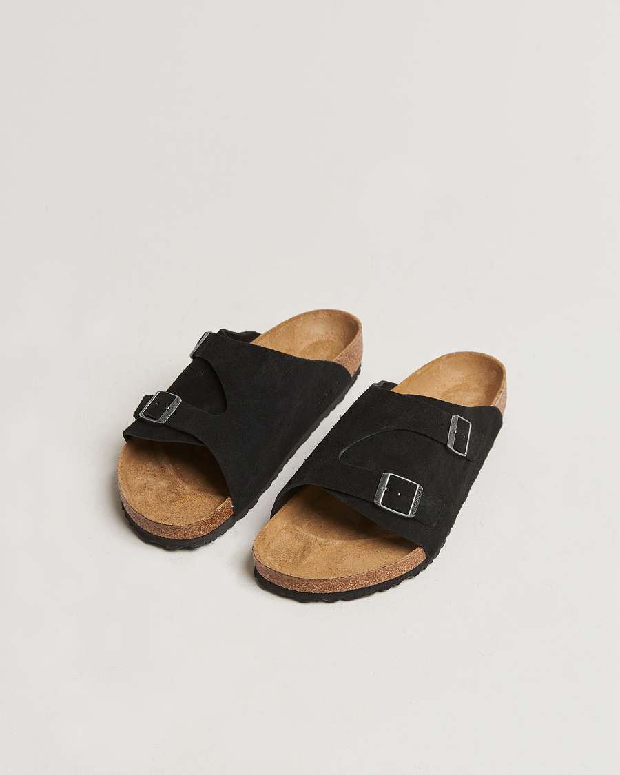 Heren | Sandalen slides | BIRKENSTOCK | Zürich Black Suede