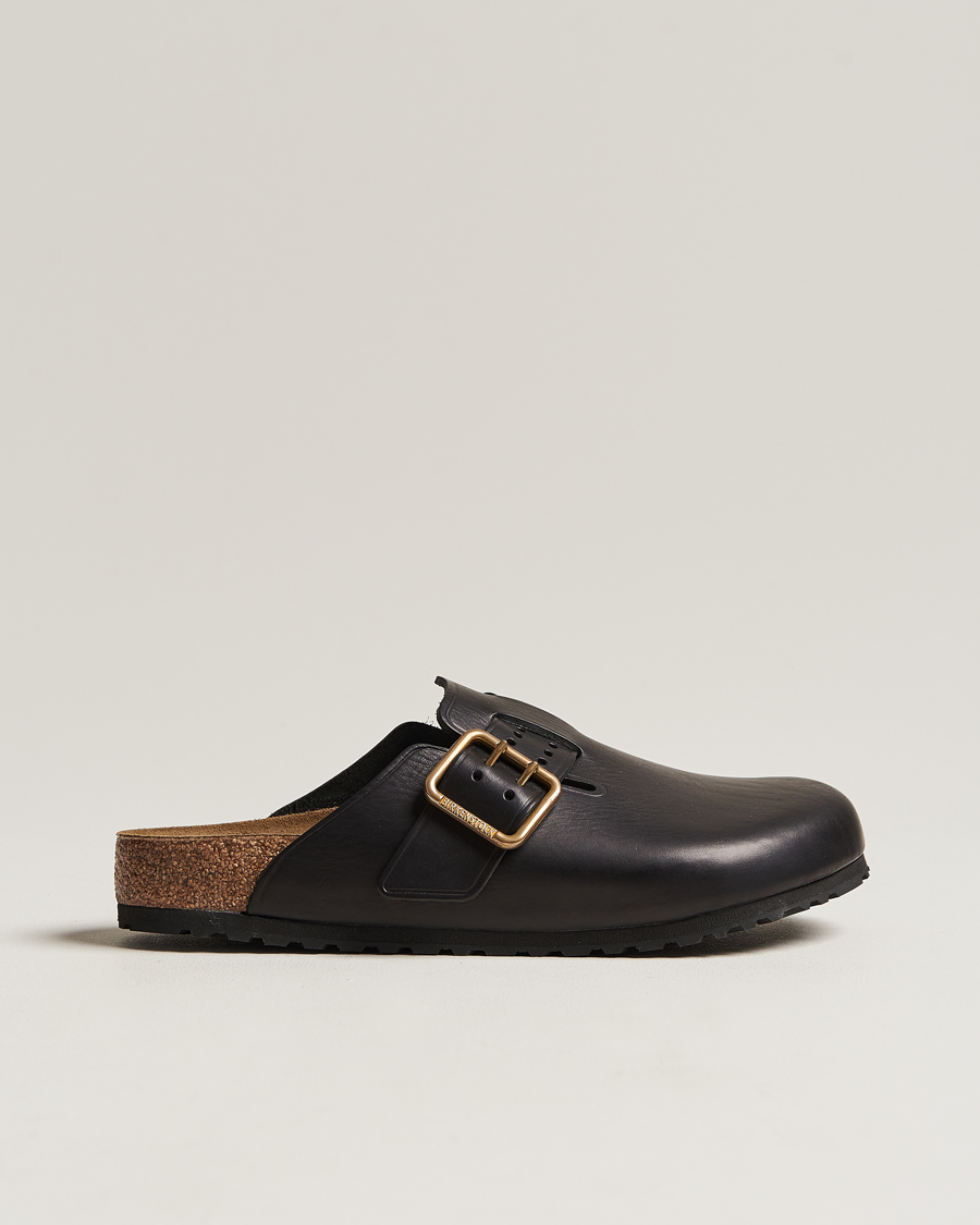 Heren | BIRKENSTOCK Boston Bold Black Leather | BIRKENSTOCK | Boston Bold Black Leather