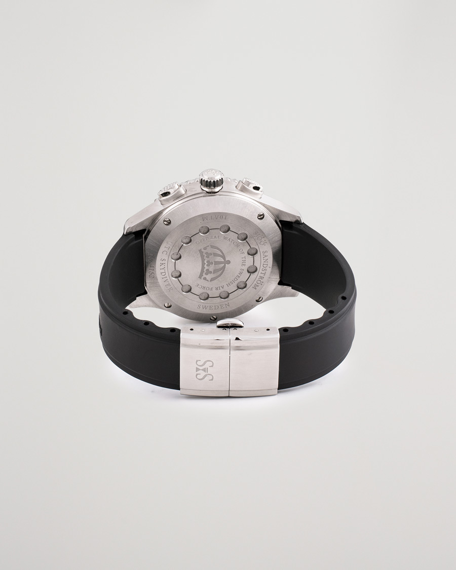 Heren | Sjöö Sandström Pre-Owned UTC Skydiver 017401 Silver | Sjöö Sandström Pre-Owned | UTC Skydiver 017401 Silver