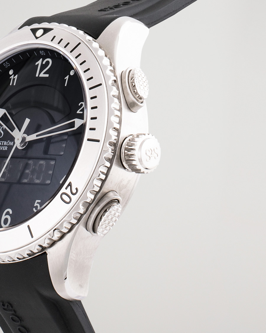 Heren | Sjöö Sandström Pre-Owned UTC Skydiver 017401 Silver | Sjöö Sandström Pre-Owned | UTC Skydiver 017401 Silver