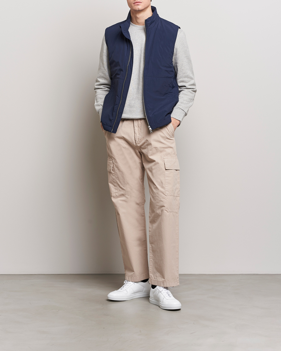 Heren | Jassen | NN07 | Zack Recycled Vest Navy Blue