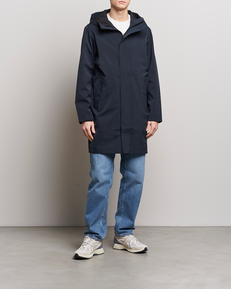 Heren | Jassen | NN07 | Knox Hooded Coat Navy Blue