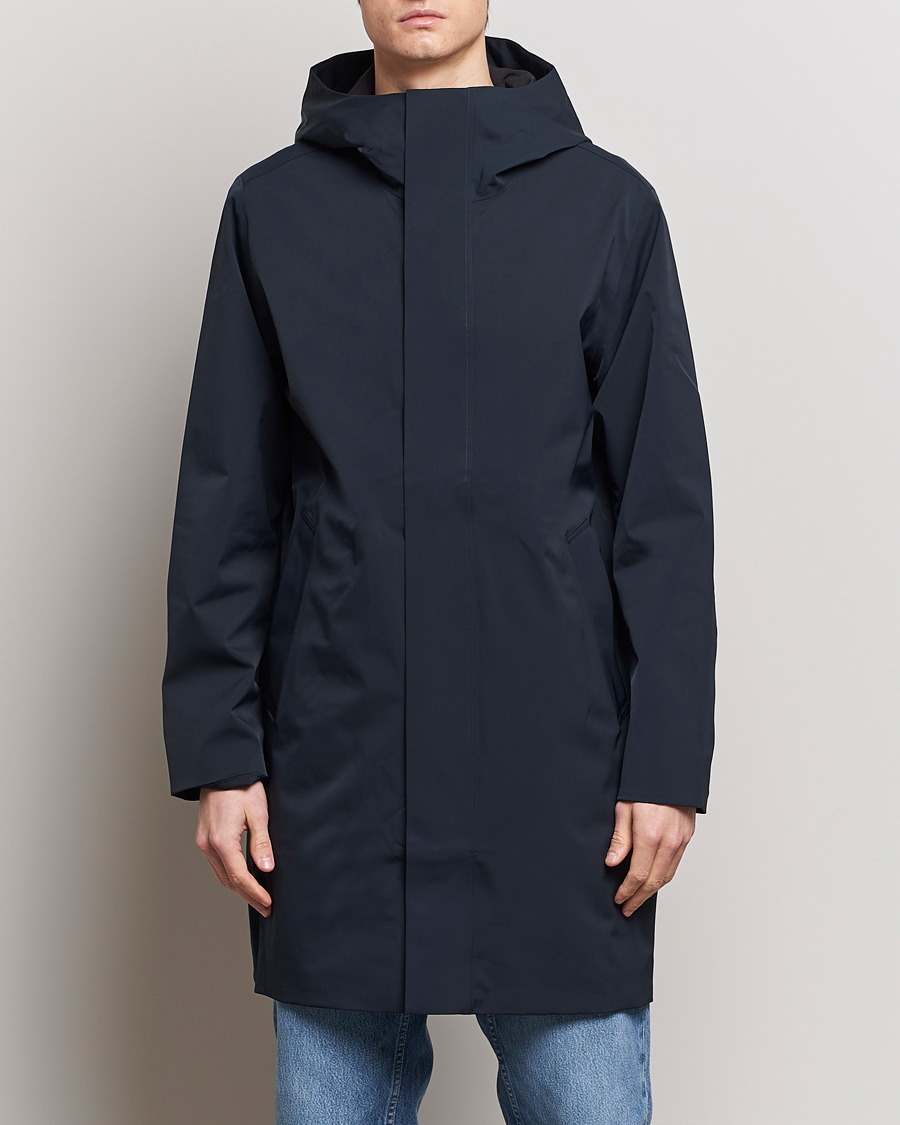 Heren | Mantels | NN07 | Knox Hooded Coat Navy Blue