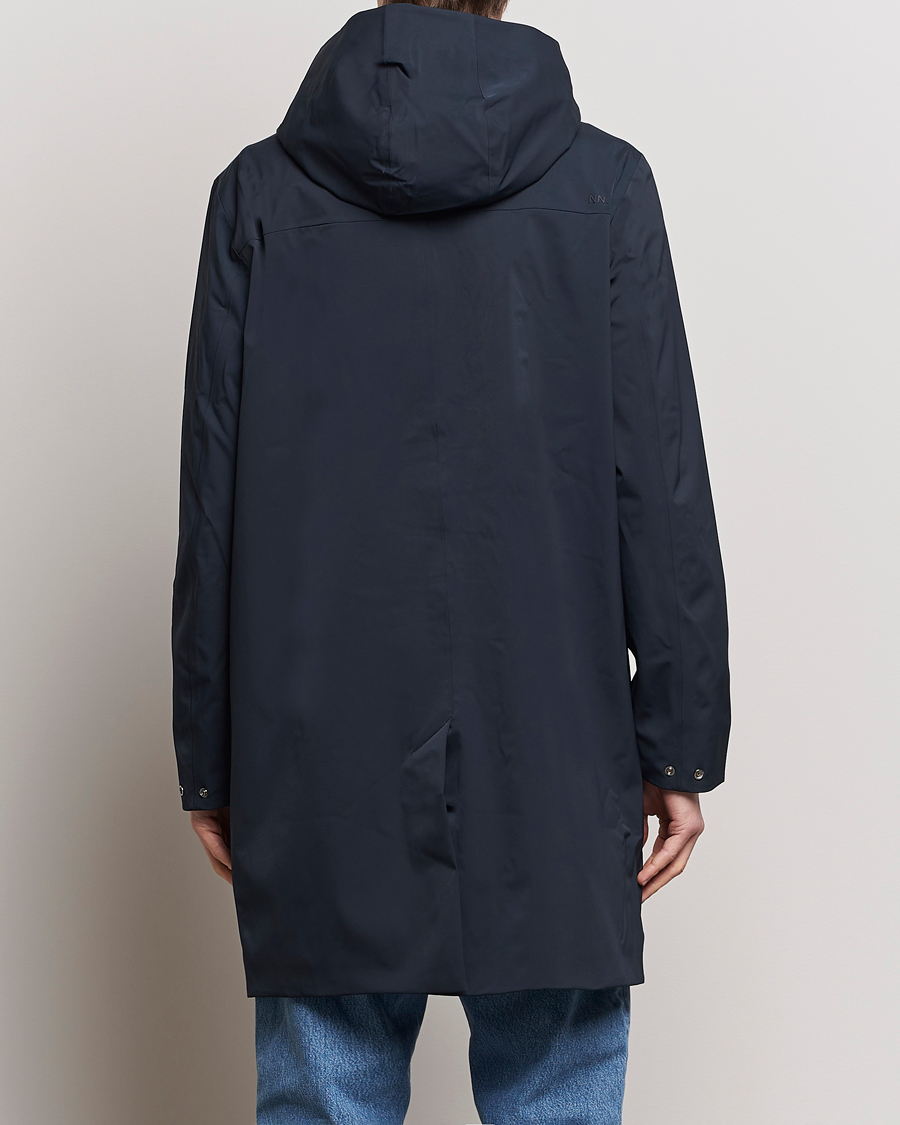 Heren | Jassen | NN07 | Knox Hooded Coat Navy Blue
