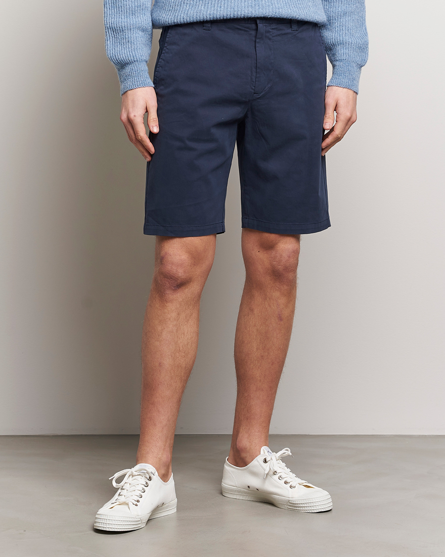 Heren | Chino-shorts | NN07 | Crown Shorts Navy Blue