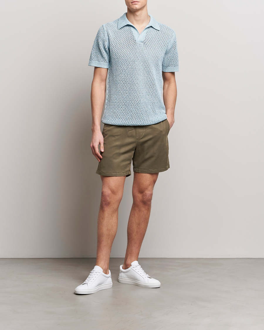 Heren | Korte broek | NN07 | Gregor Tencel Drawstring Shorts Clay