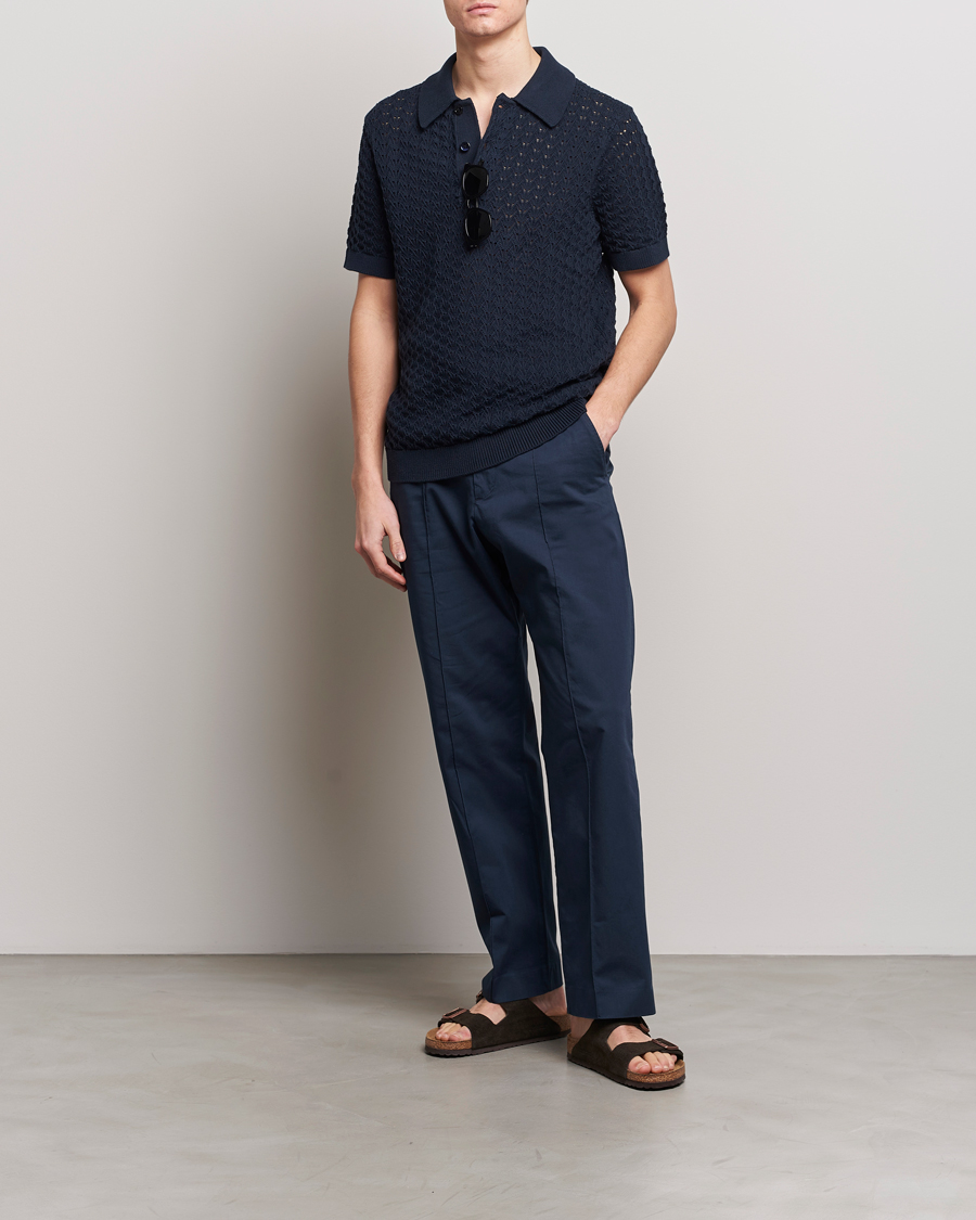 Heren | Polo's | NN07 | Manuel Structured Polo Navy Blue