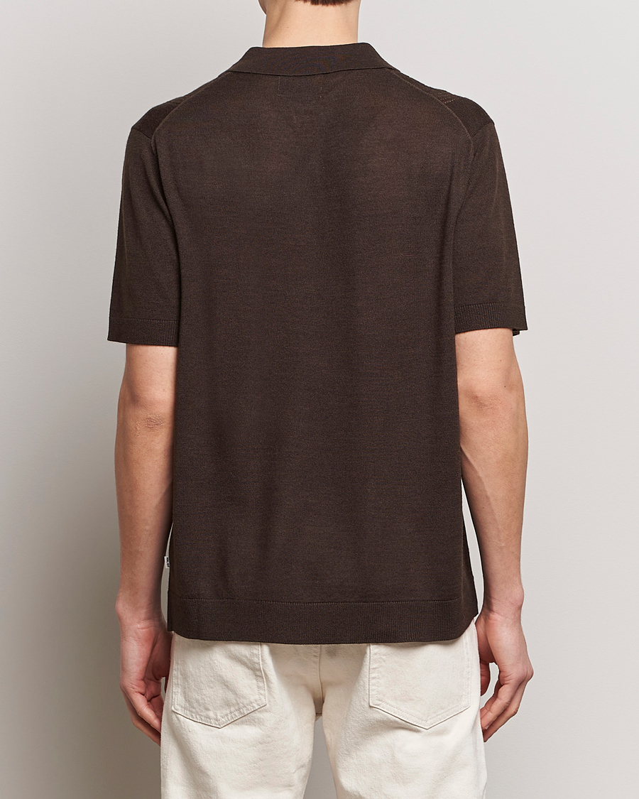 Heren | Polo's | NN07 | Thor Knitted Polo Slate Brown
