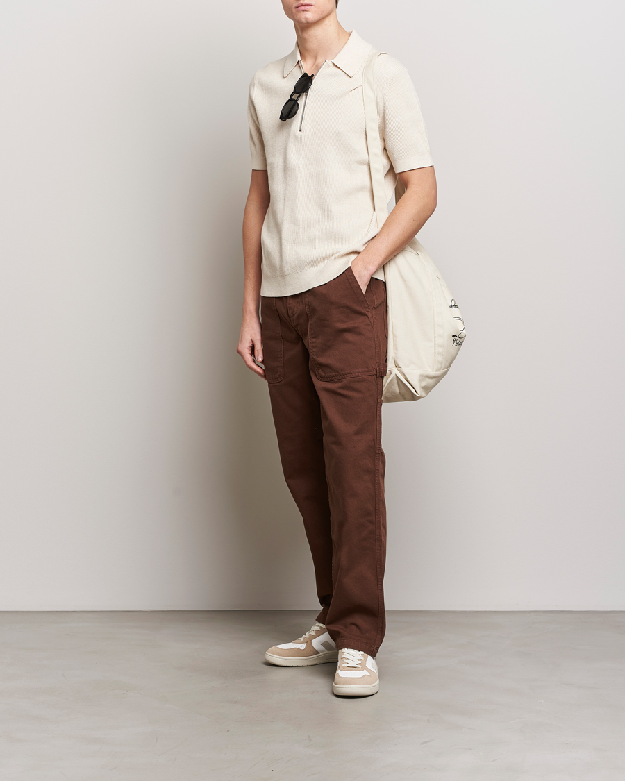 Heren | Polo's | NN07 | Hansie Zip Polo Ecru