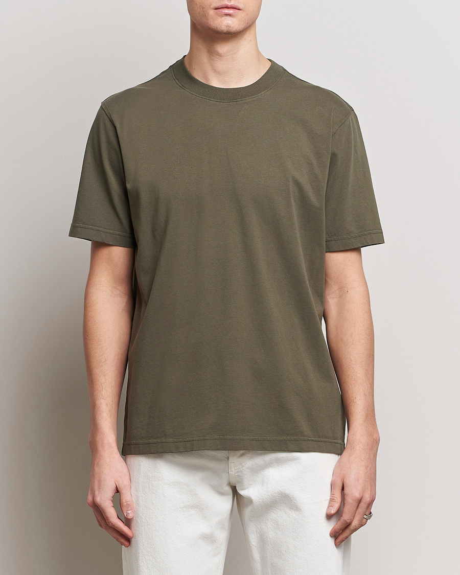 Heren |  | NN07 | Adam Pima Crew Neck T-Shirt Capers Green