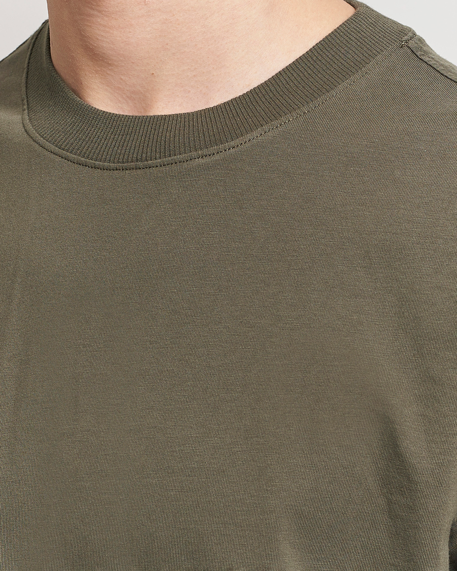 Heren | T-shirts | NN07 | Adam Pima Crew Neck T-Shirt Capers Green