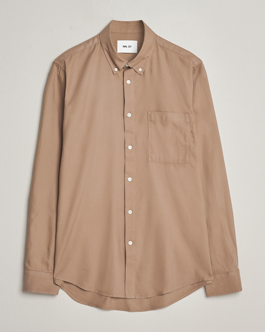 Heren | Overhemden | NN07 | Arne Tencel Shirt Greige