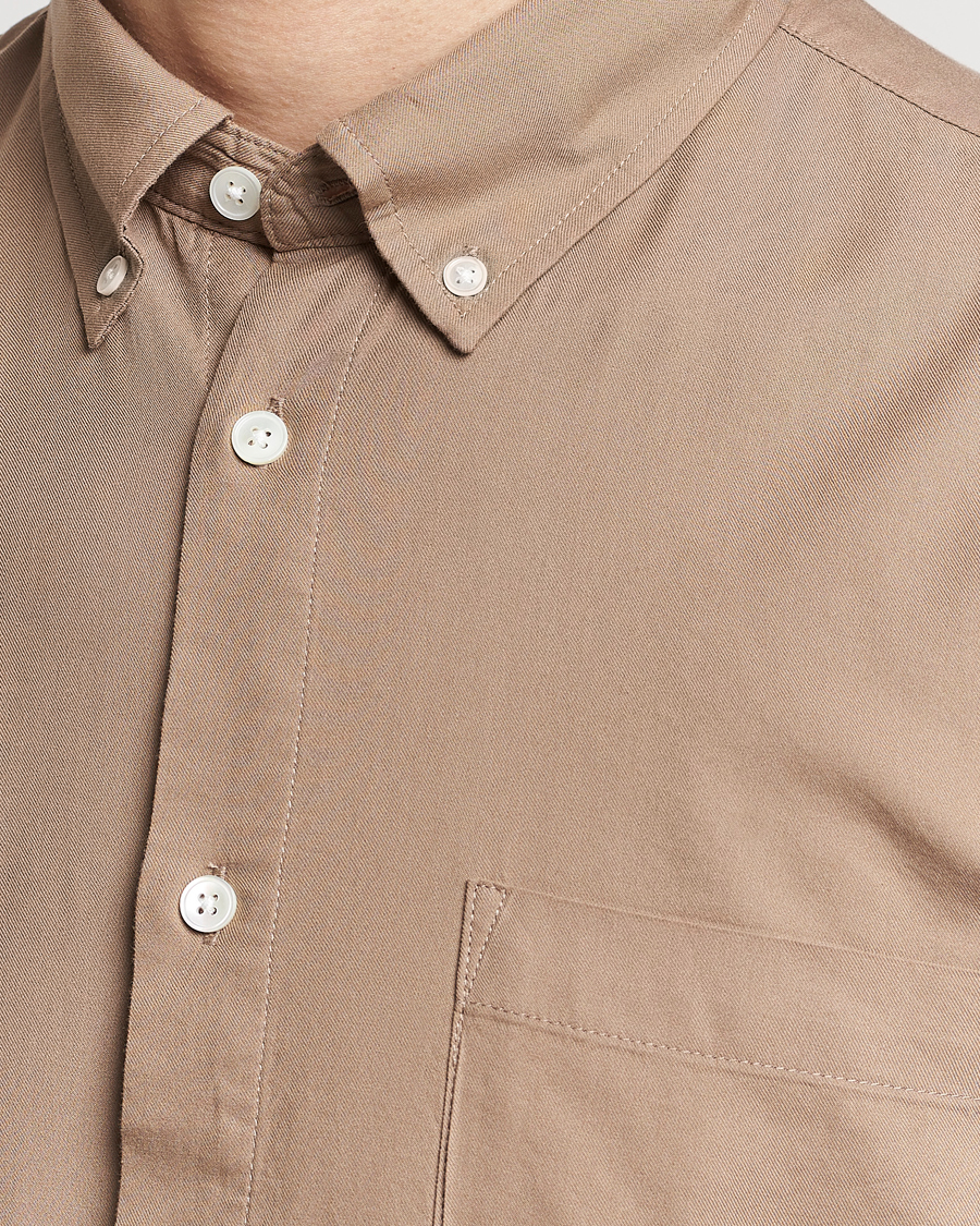Heren | Overhemden | NN07 | Arne Tencel Shirt Greige