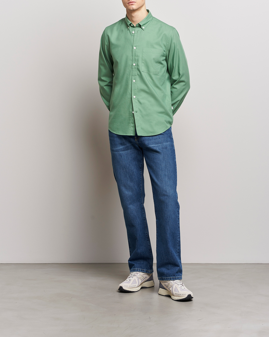 Heren | Overhemden | NN07 | Arne Tencel Shirt Hedge Green