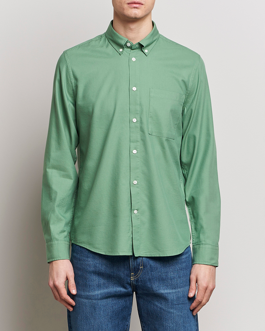 Heren | Business & Beyond | NN07 | Arne Tencel Shirt Hedge Green