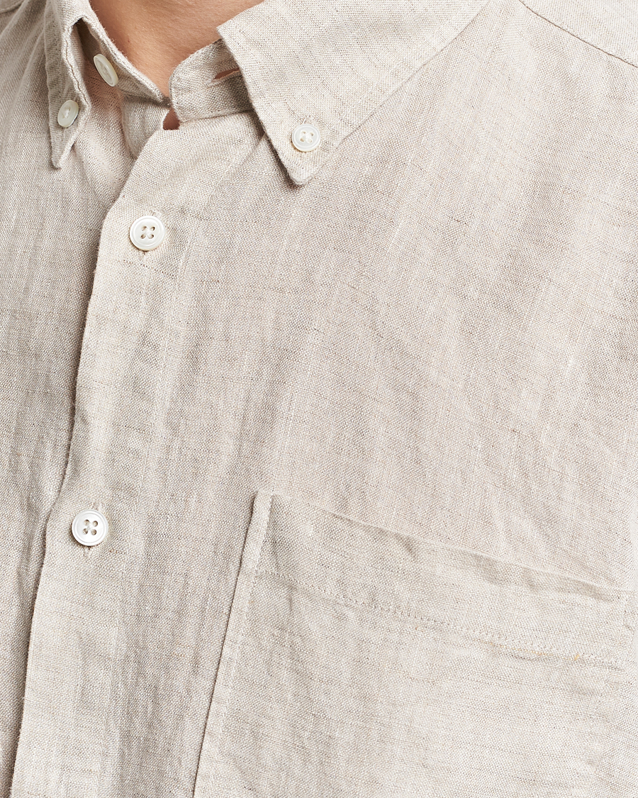 Heren | Overhemden | NN07 | Arne Linen Shirt Oat