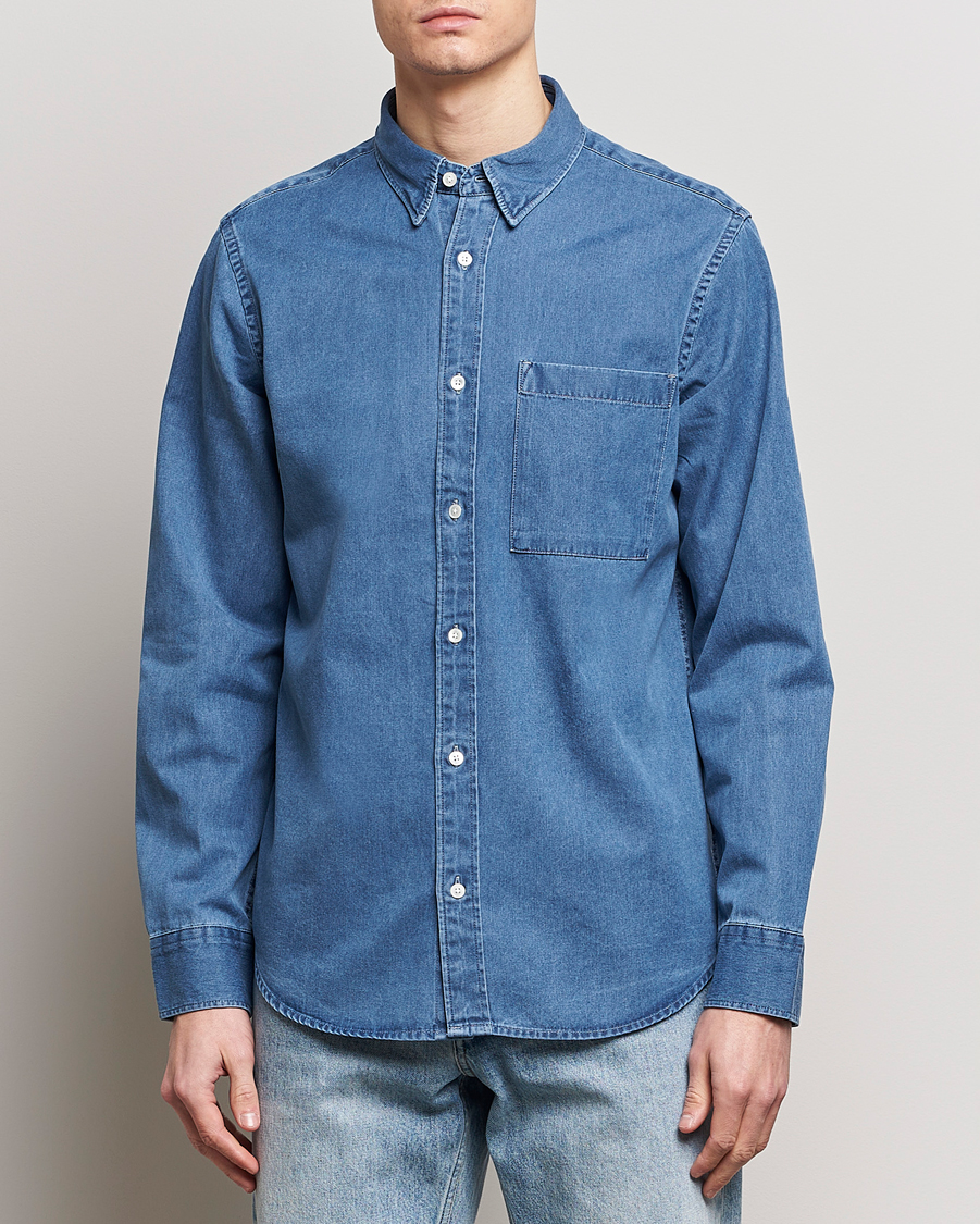 Heren | Spijker overhemden | NN07 | Cohen Denim Shirt Light Indigo