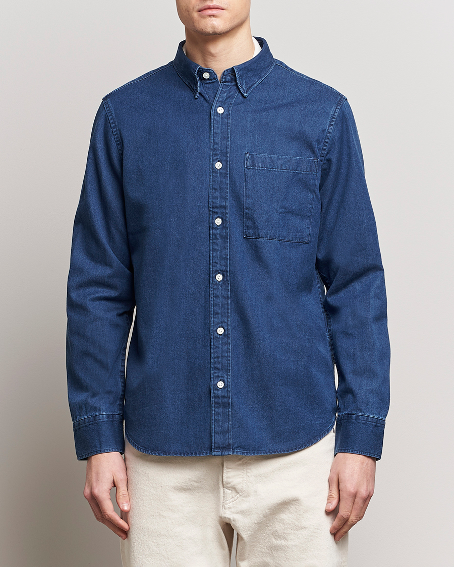 Heren |  | NN07 | Cohen Denim Shirt Blue