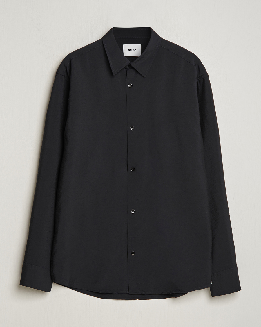Heren | Overhemden | NN07 | Freddy Structured Shirt Black