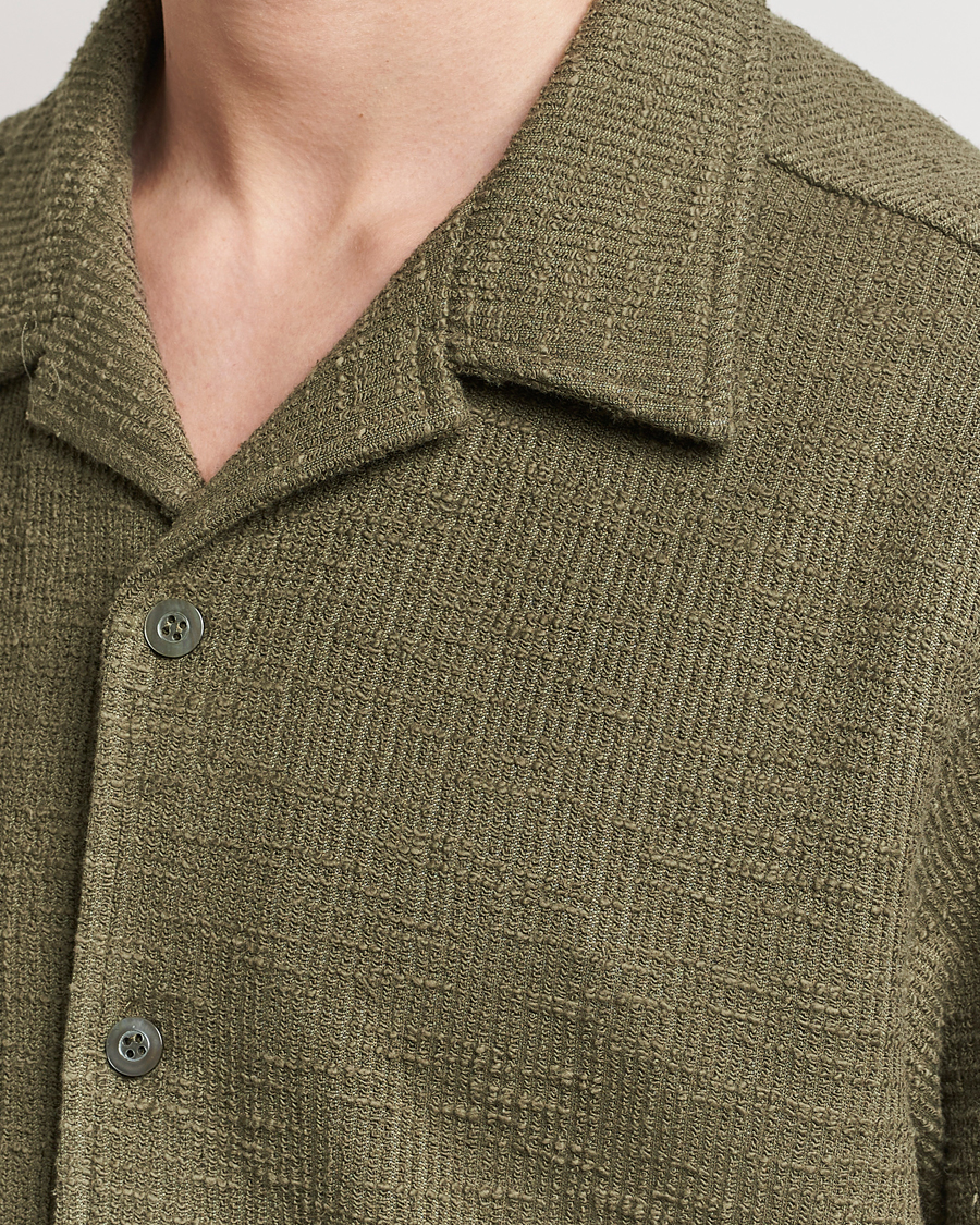 Heren | Overhemden | NN07 | Julio Short Sleeve Shirt Capers Green