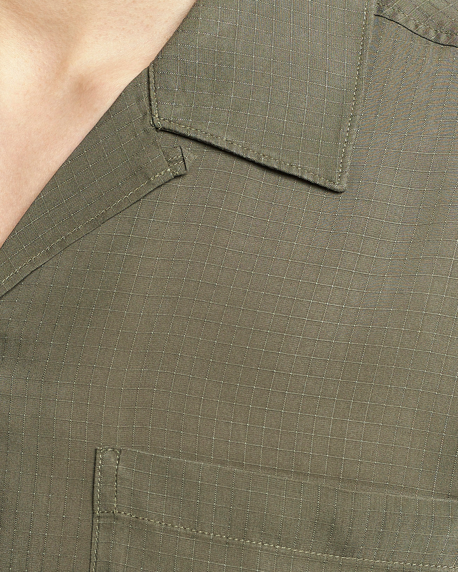 Heren | Overhemden | NN07 | Julio Ripstop Short Sleeve Shirt Capers Green