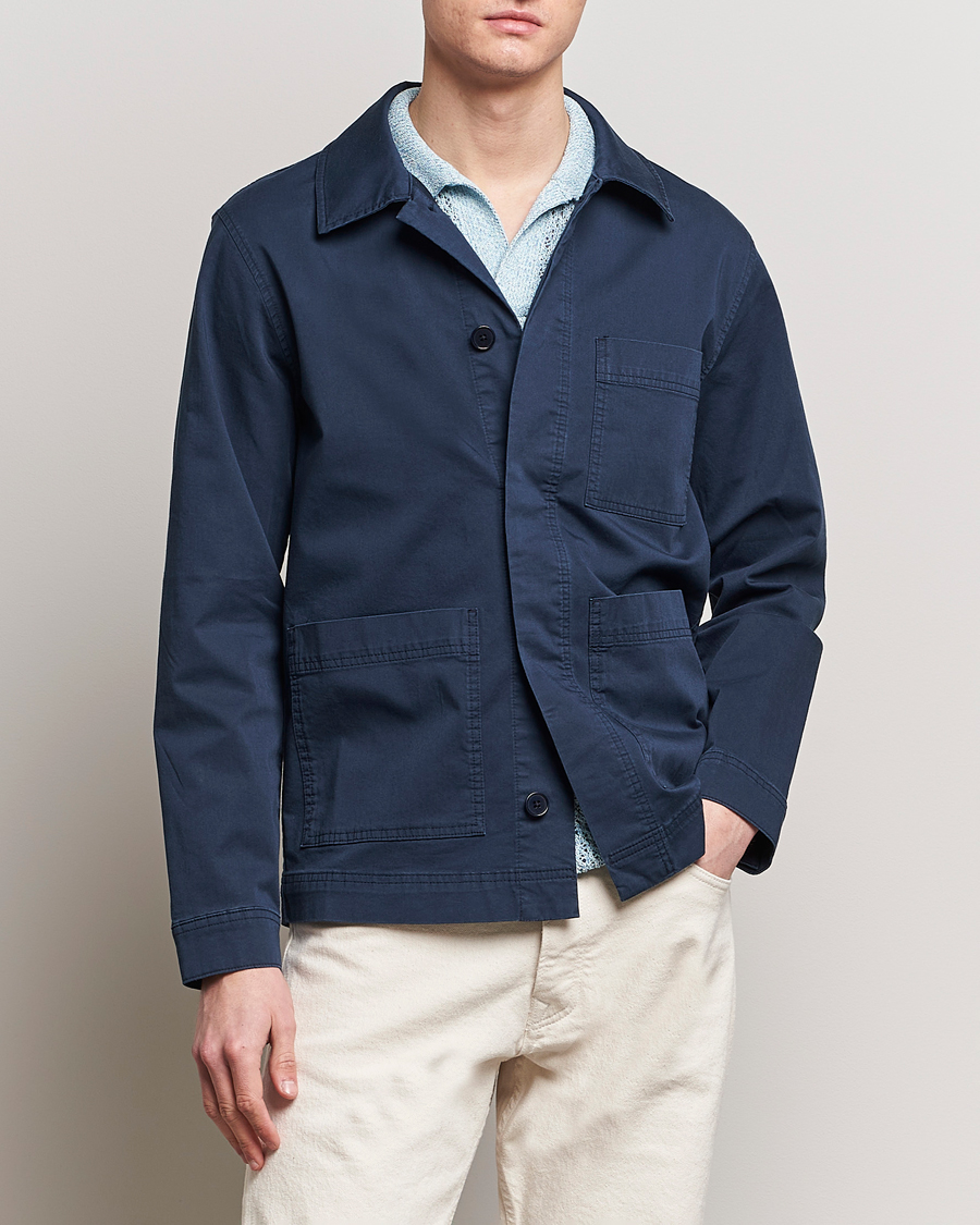 Heren | Shirt jassen | NN07 | Olav Overshirt Navy Blue