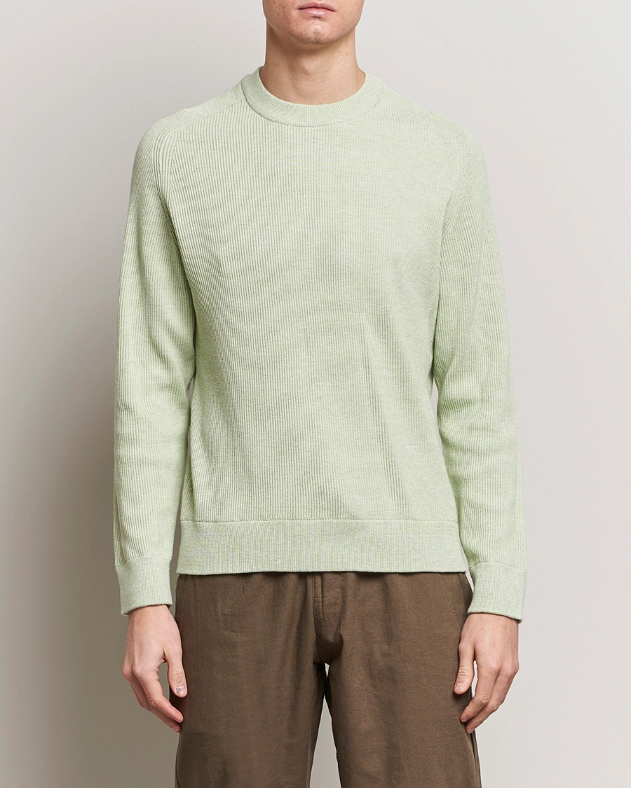 Heren |  | NN07 | Kevin Cotton Knitted Sweater Lime Green