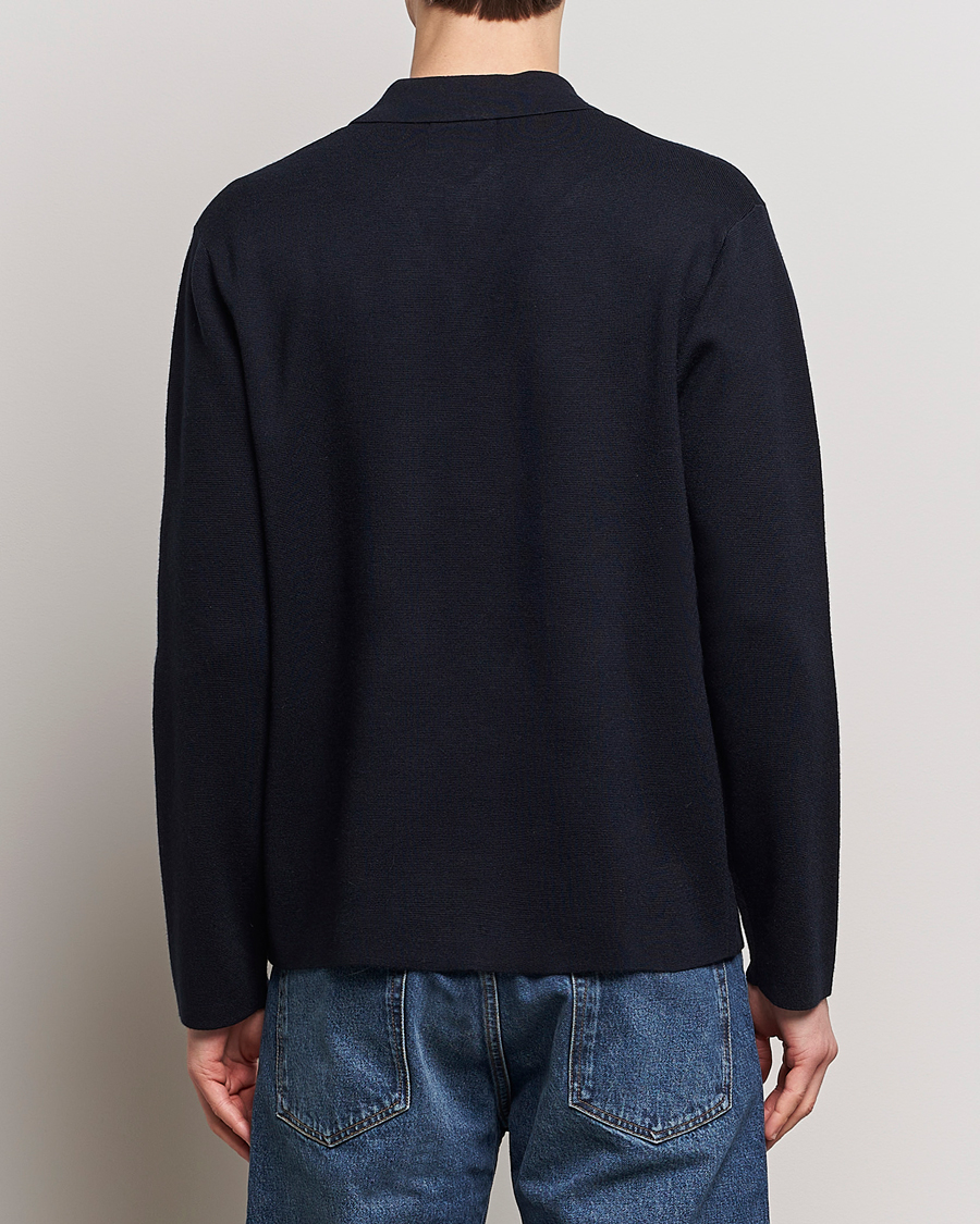 Heren | Truien | NN07 | Jonas Cotton/Modal Cardigan Navy Blue