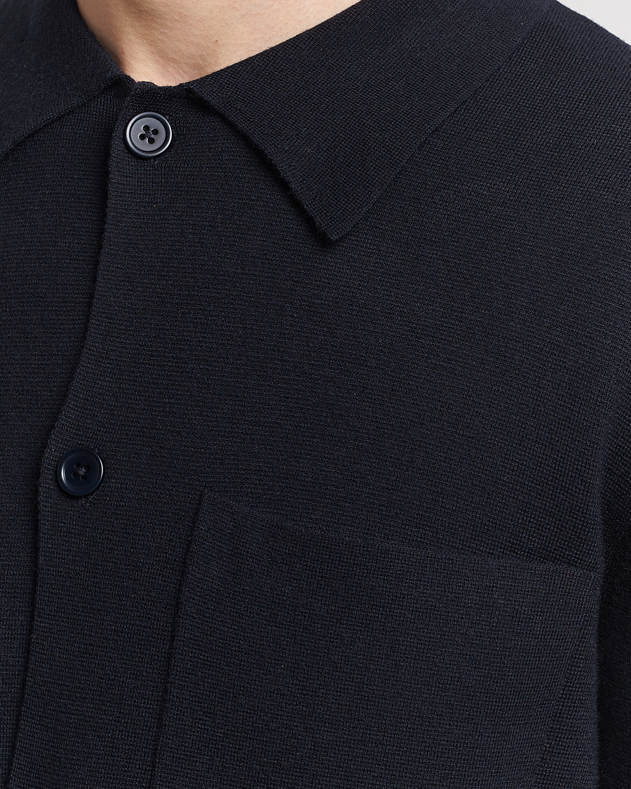 Heren | Truien | NN07 | Jonas Cotton/Modal Cardigan Navy Blue