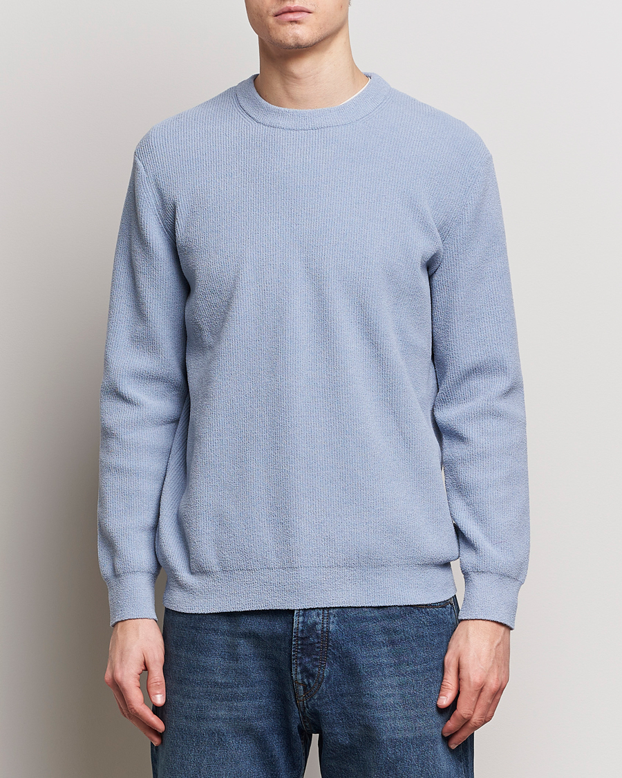 Heren | Business & Beyond | NN07 | Danny Knitted Sweater Ashley Blue