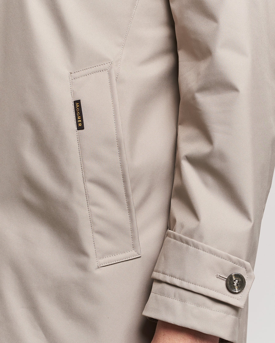 Heren | Jassen | MooRER | Waterproof Car Coat Light Grey