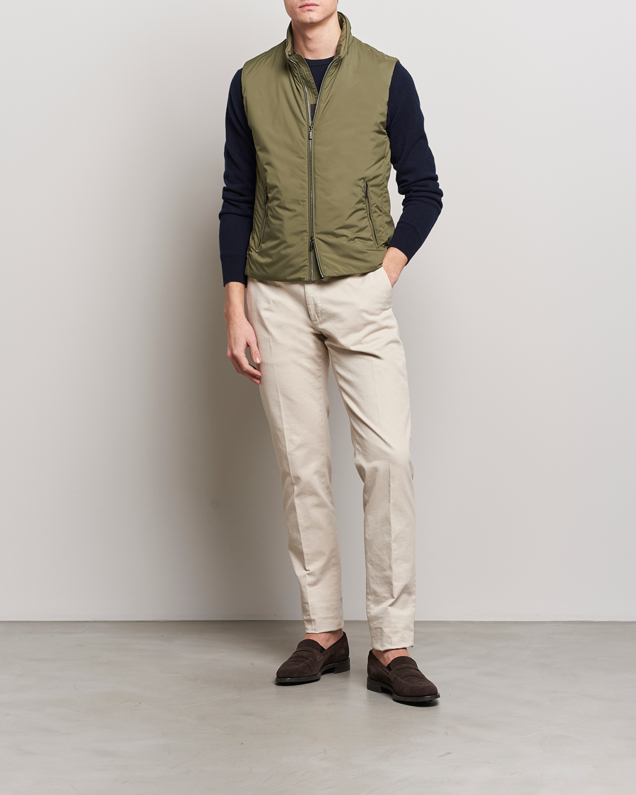 Heren | Jassen | MooRER | Senio Padded Vest Green