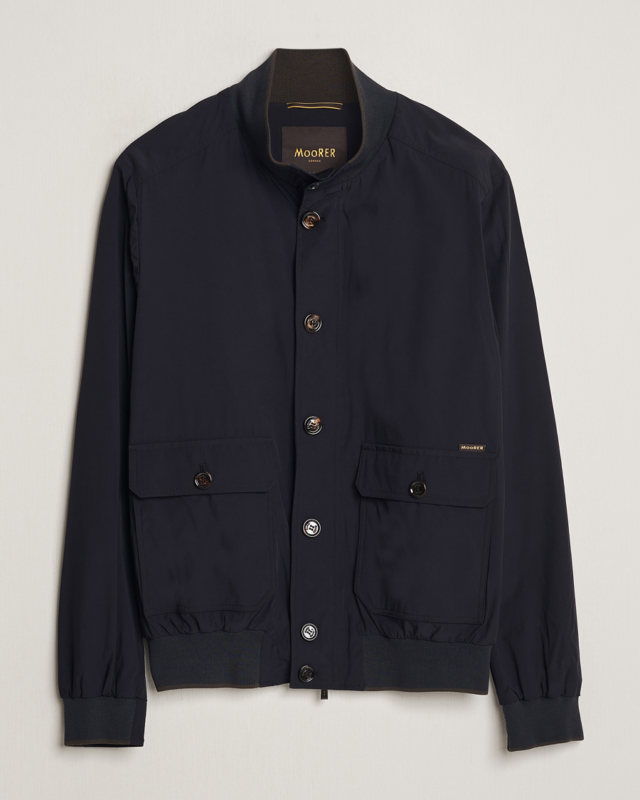 Heren | Jassen | MooRER | Water Repellent Stretch Jacket Navy