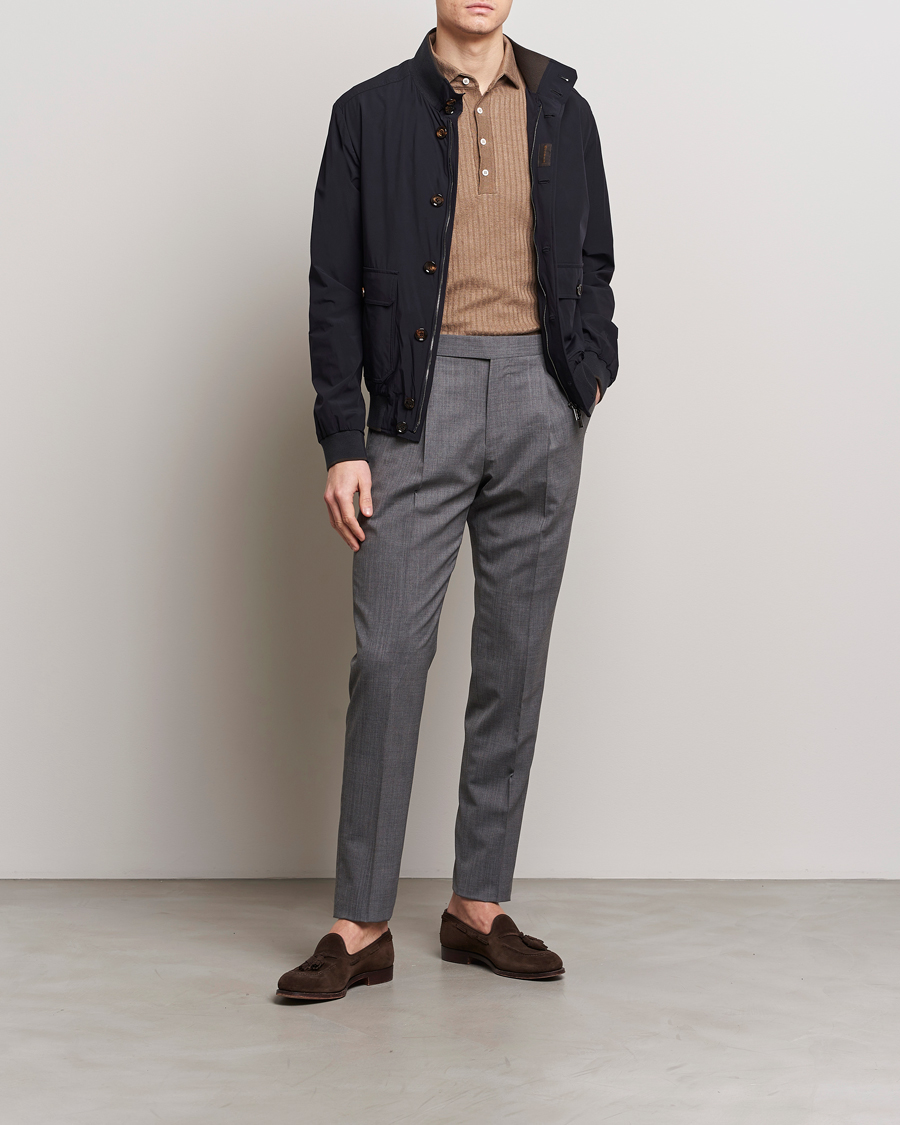 Heren | Jassen | MooRER | Water Repellent Stretch Jacket Navy