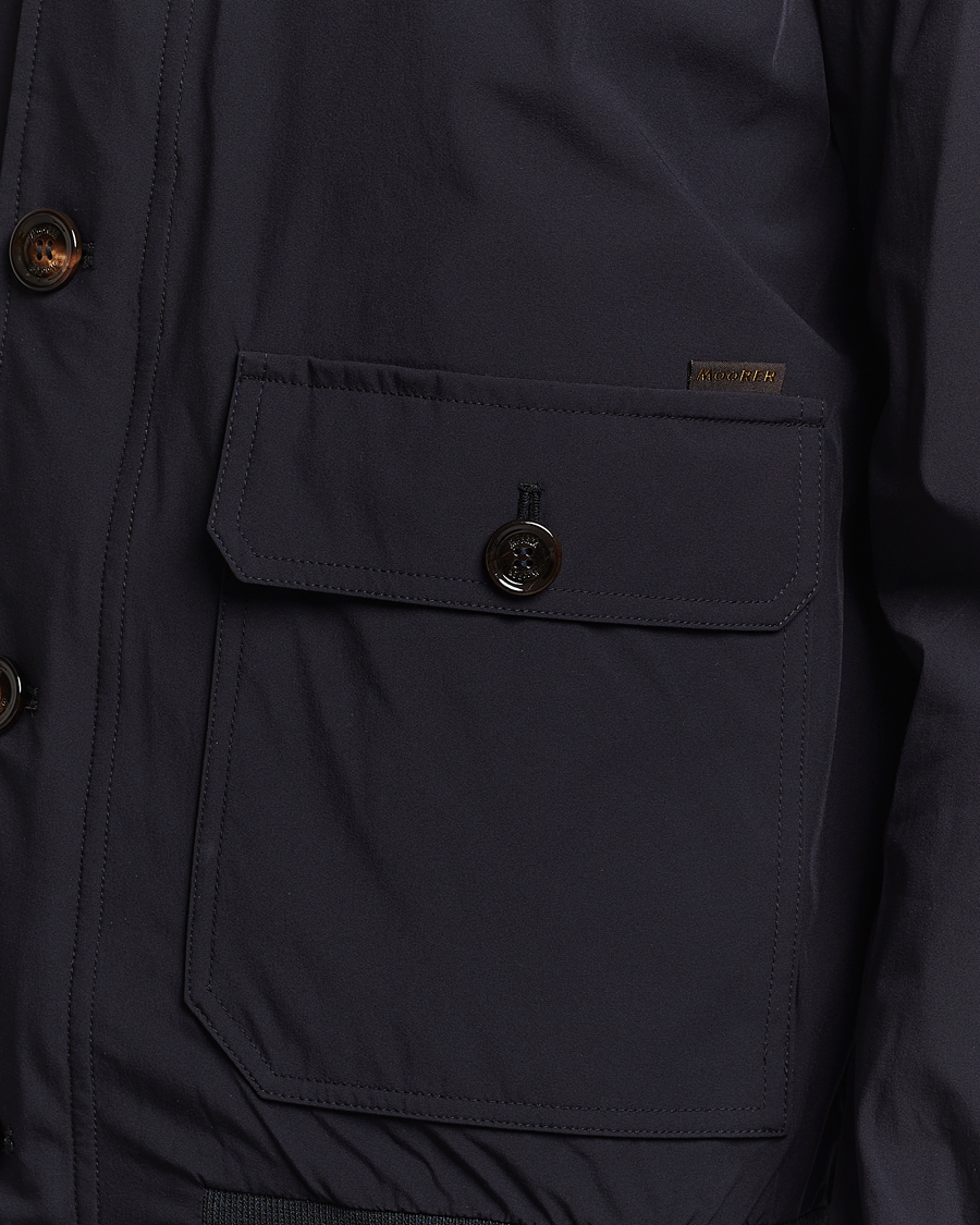 Heren | Jassen | MooRER | Water Repellent Stretch Jacket Navy
