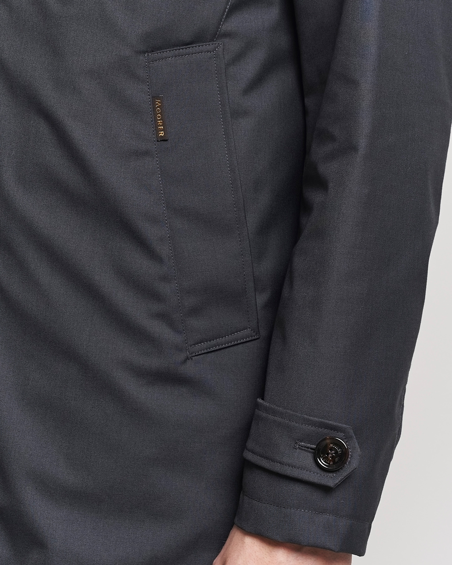 Heren | Jassen | MooRER | Waterproof Detachable Liner Tech Coat Dark Grey
