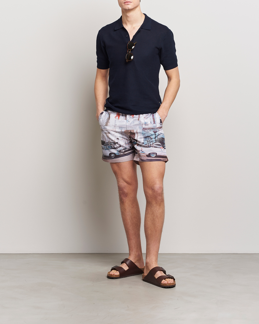 Heren | Zwembroek | Orlebar Brown | Bulldog Photographic Swimshorts Carlton Cannes