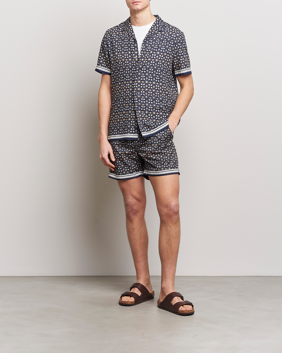 Heren | Zwembroek | Orlebar Brown | Bulldog Fiore Swimshorts Night Iris