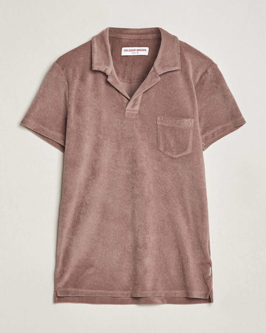 Heren | Polo's | Orlebar Brown | Terry Polo Plum Wine