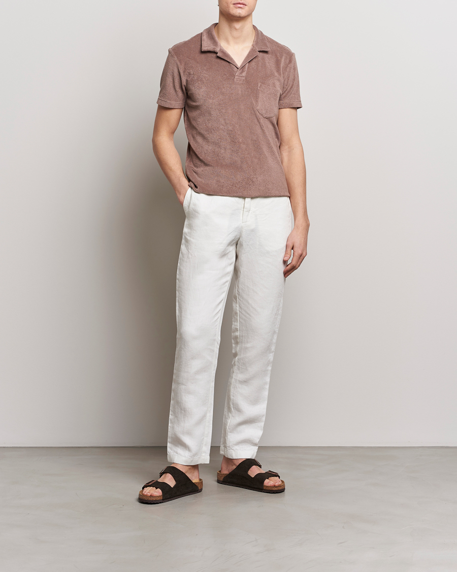 Heren | Polo's | Orlebar Brown | Terry Polo Plum Wine