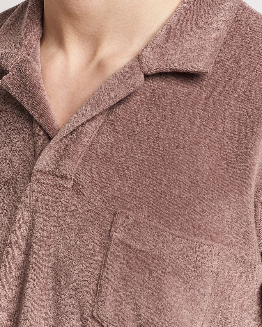 Heren | Polo's | Orlebar Brown | Terry Polo Plum Wine