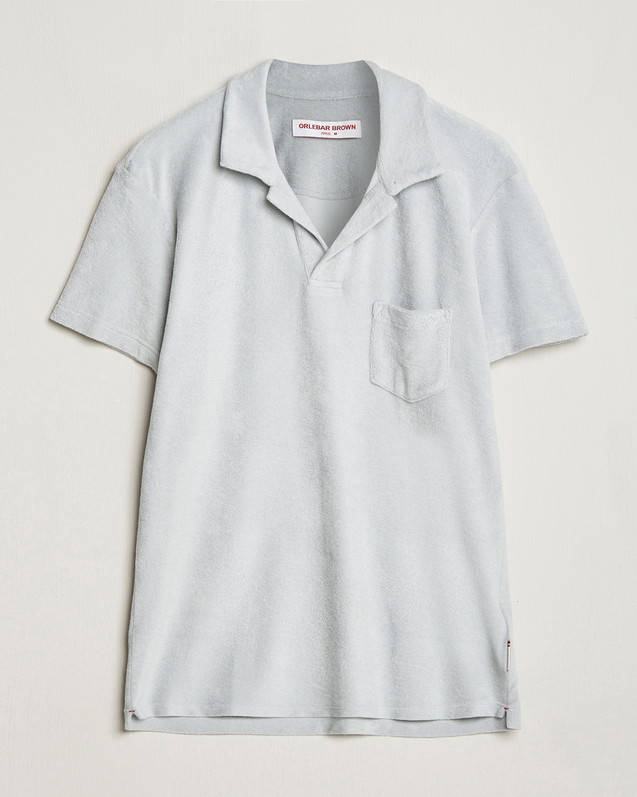 Heren | Polo's | Orlebar Brown | Terry Polo White Jade