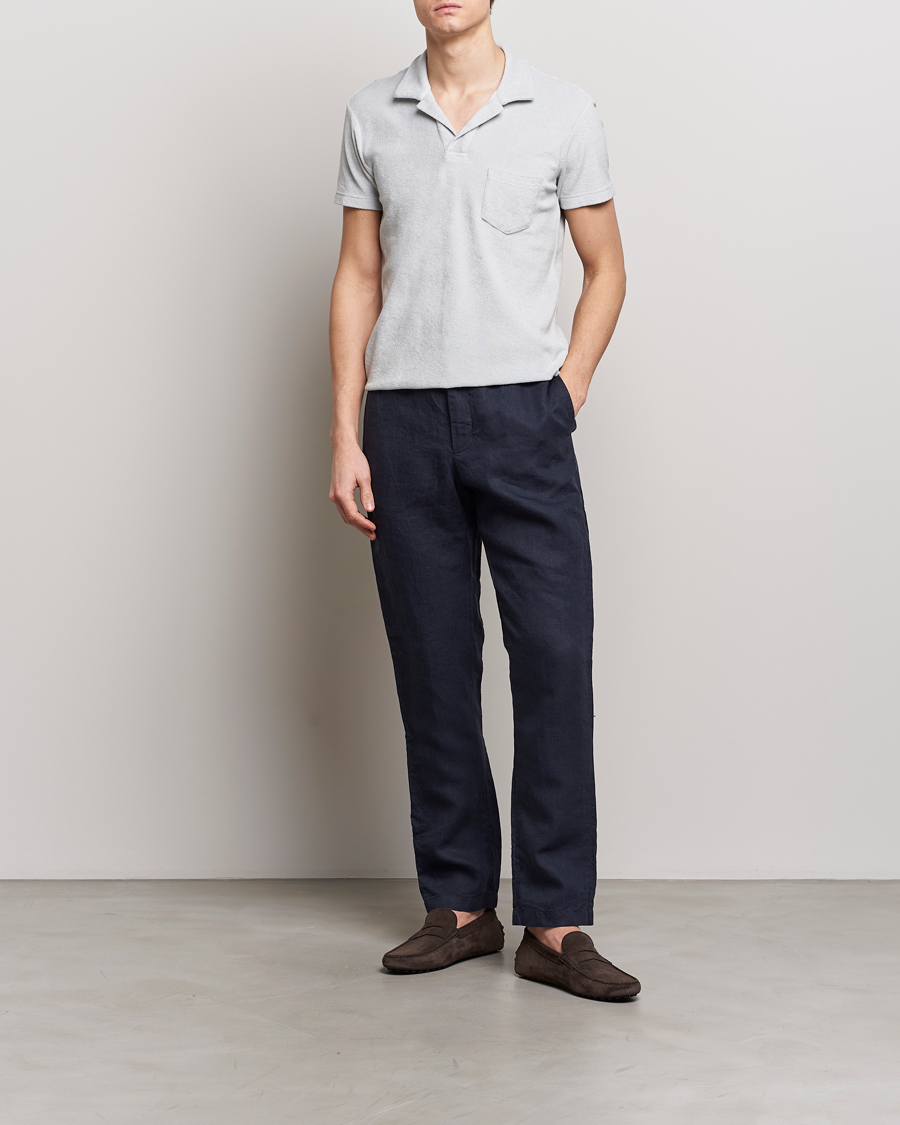 Heren | Polo's | Orlebar Brown | Terry Polo White Jade