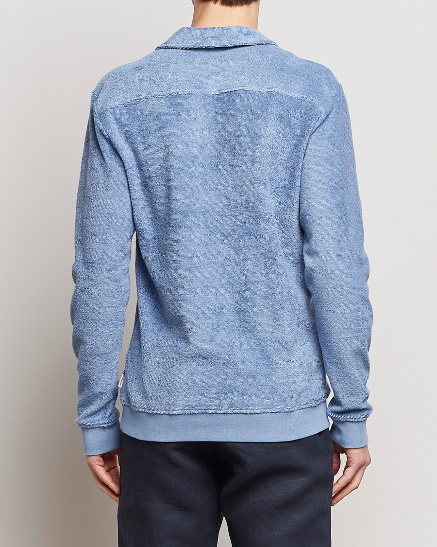 Heren | Truien | Orlebar Brown | Santino Organic Cotton Terry Polo Springfield Blue