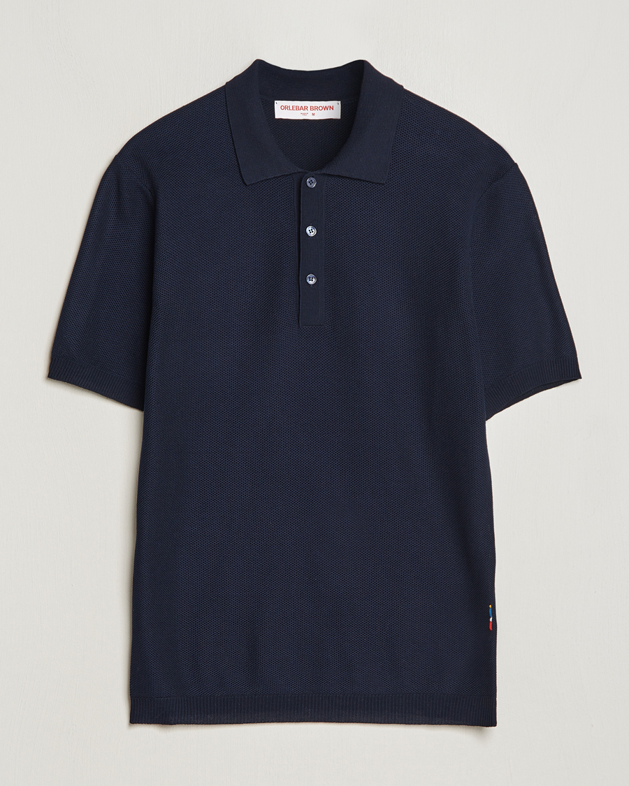 Heren | Polo's | Orlebar Brown | Maranon Knitted Polo Night Iris