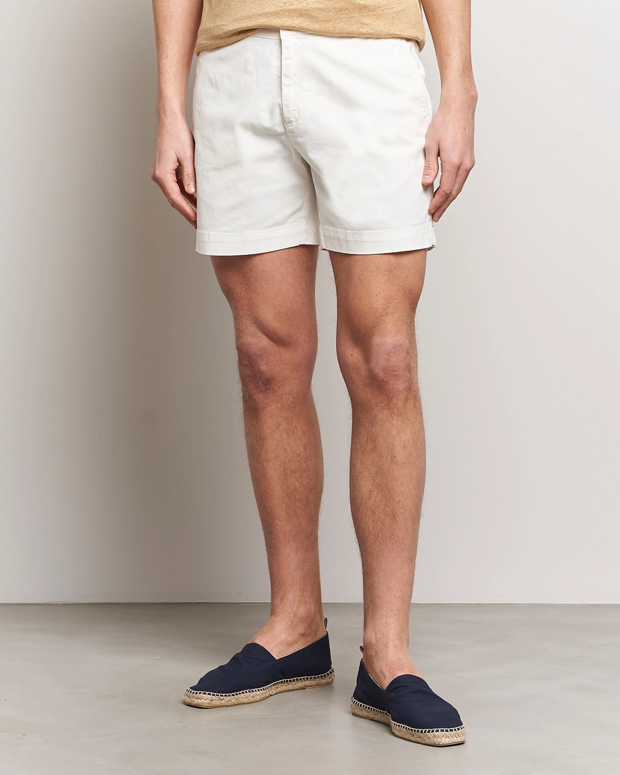 Heren | Chino-shorts | Orlebar Brown | Bulldog Cotton Stretch Twill Shorts Sea Mist