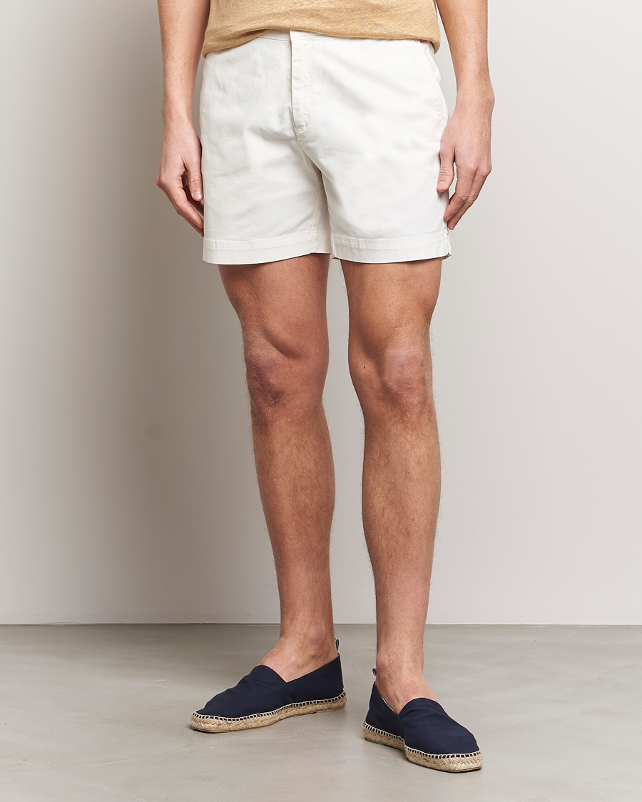 Heren | Best of British | Orlebar Brown | Bulldog Cotton Stretch Twill Shorts Sea Mist