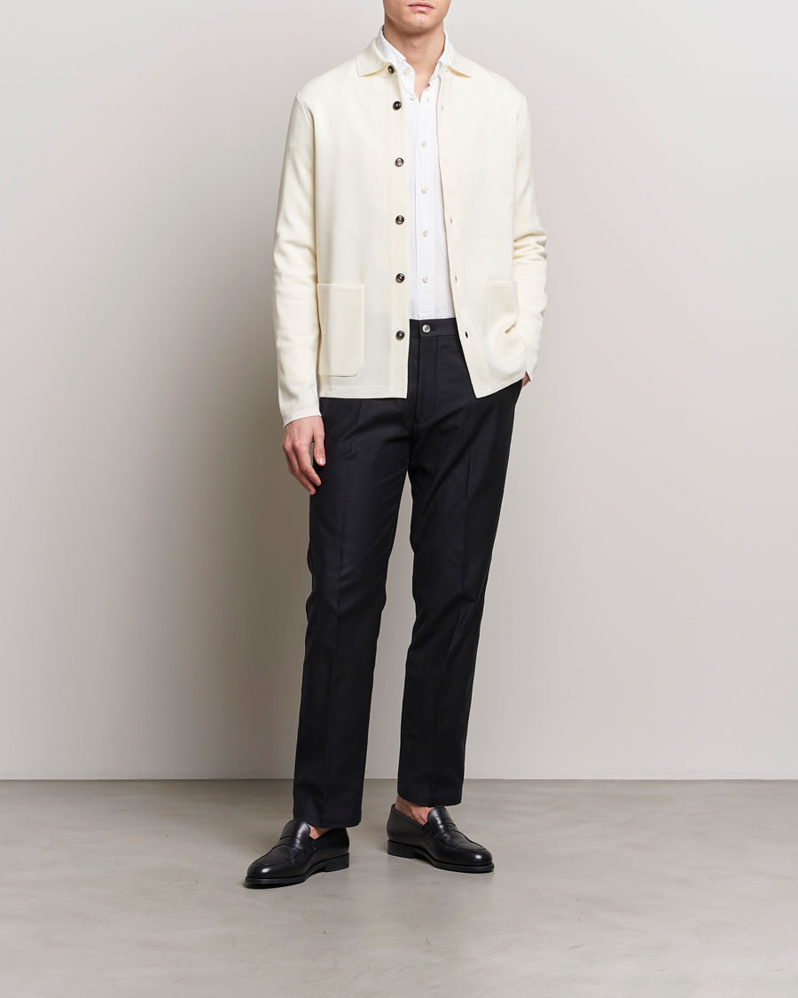 Heren | Truien | Morris Heritage | Craig Merino Dress Cardigan White