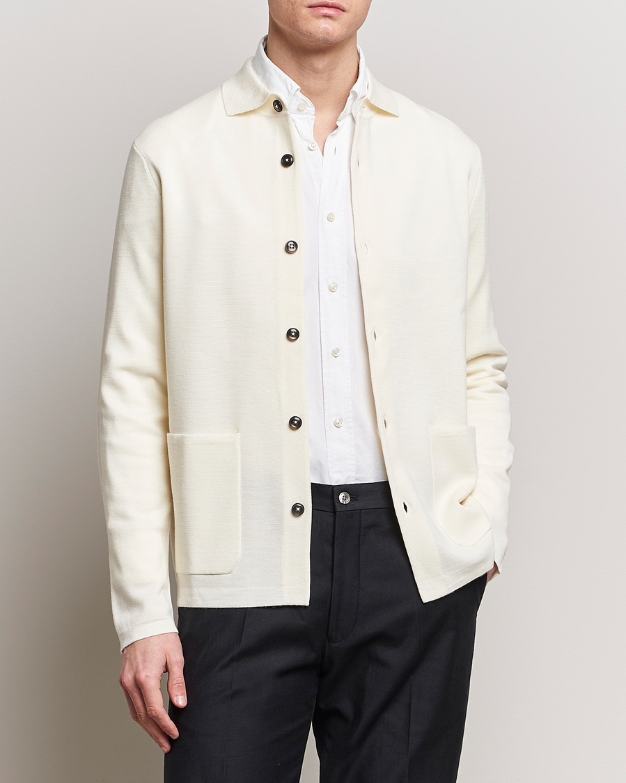 Heren | Truien | Morris Heritage | Craig Merino Dress Cardigan White